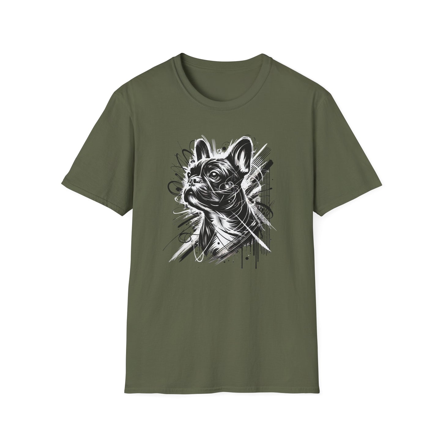 Abstract Frenchie Vibes Tee