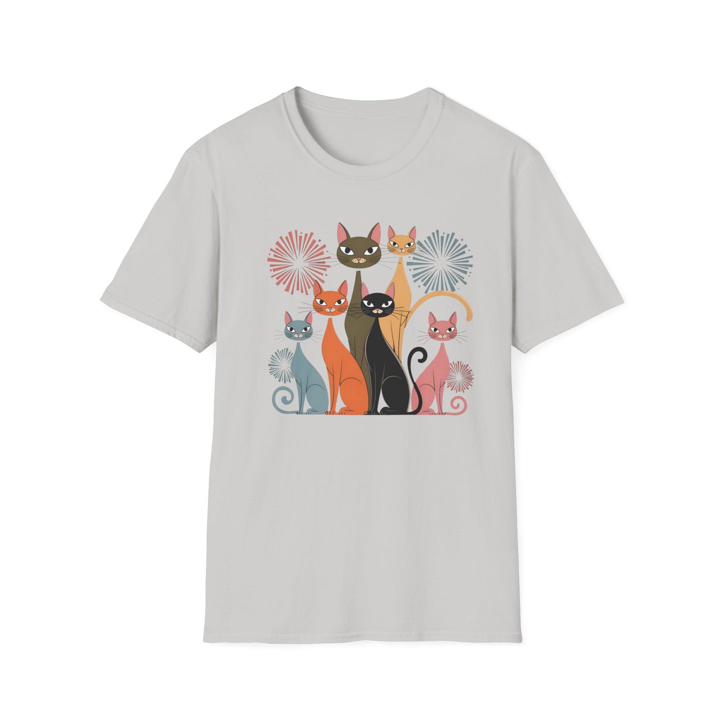 Feline Fireworks Fiesta Tee