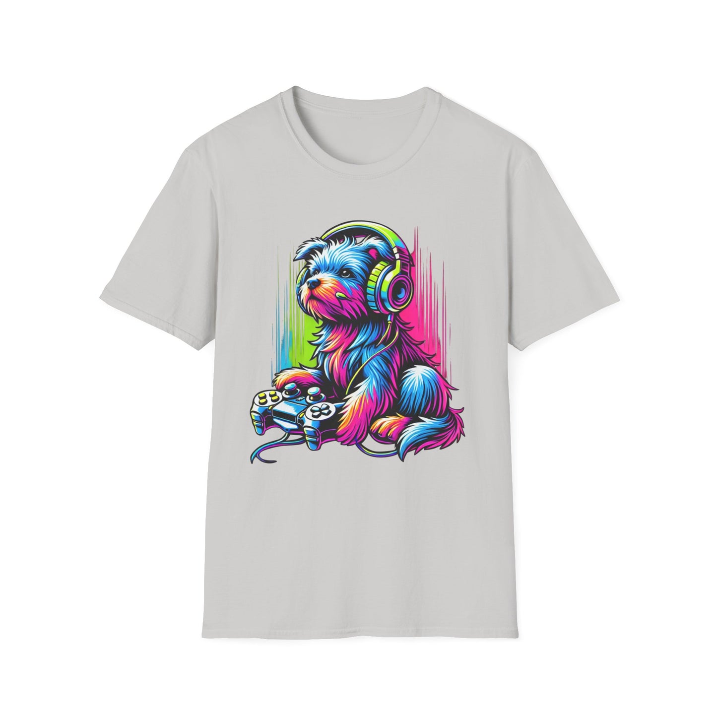 Neon gamer pup Tee