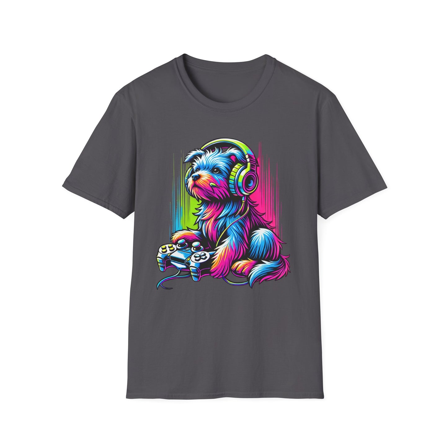Neon gamer pup Tee