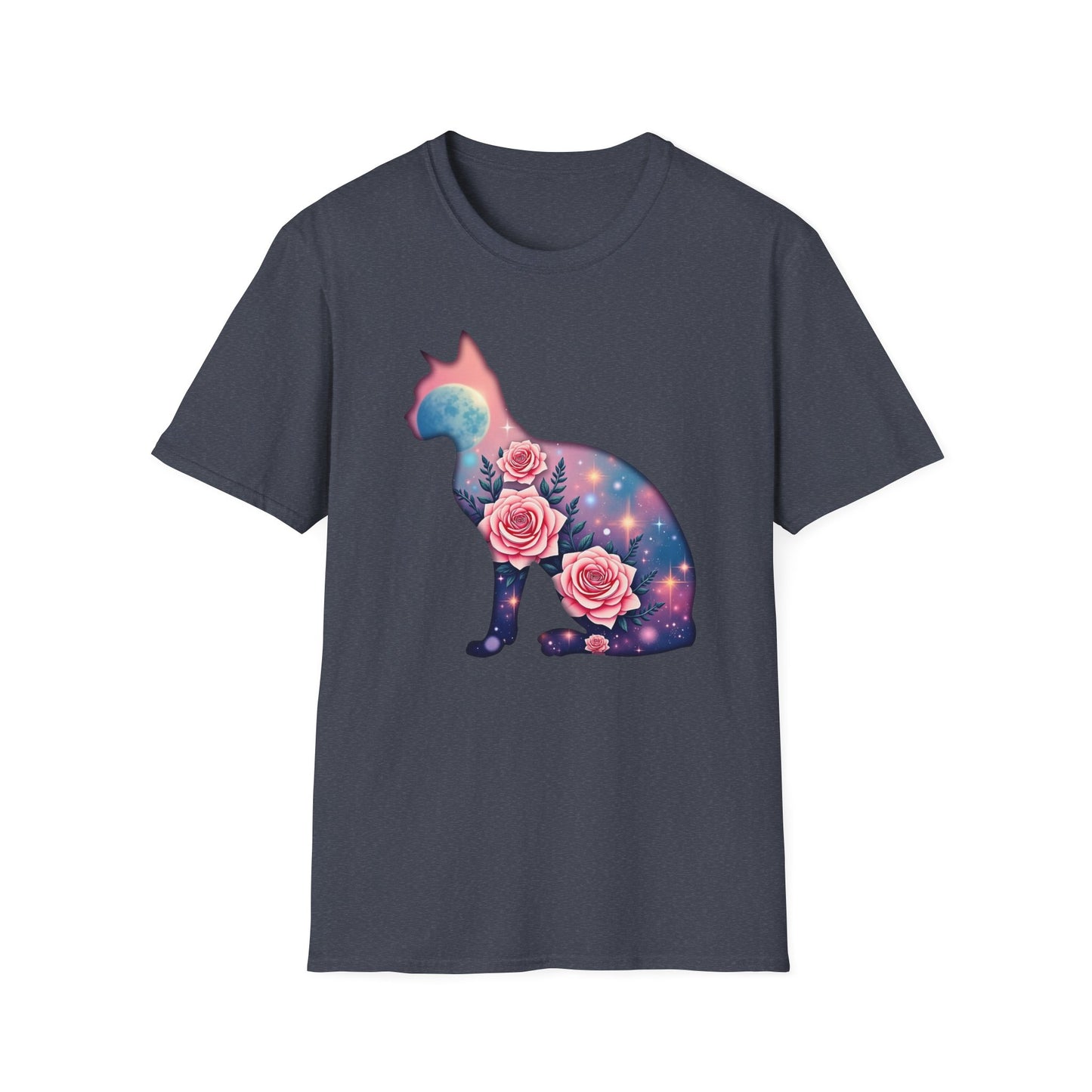 Cosmic Cat Blooms Tee