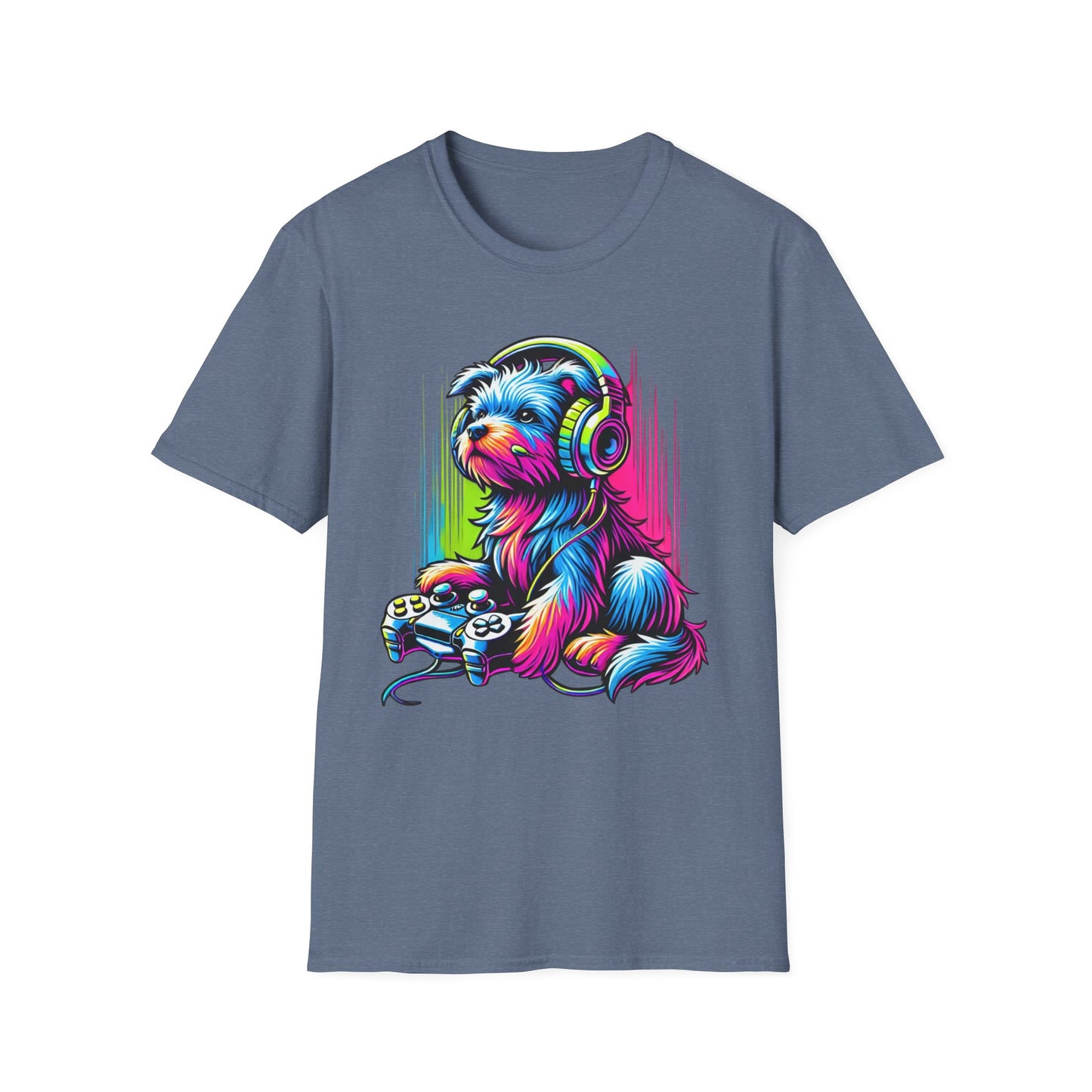 Neon gamer pup Tee