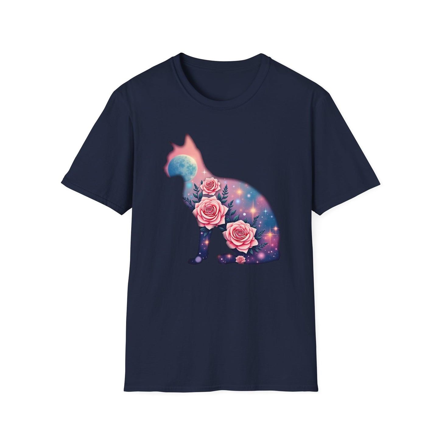 Cosmic Cat Blooms Tee