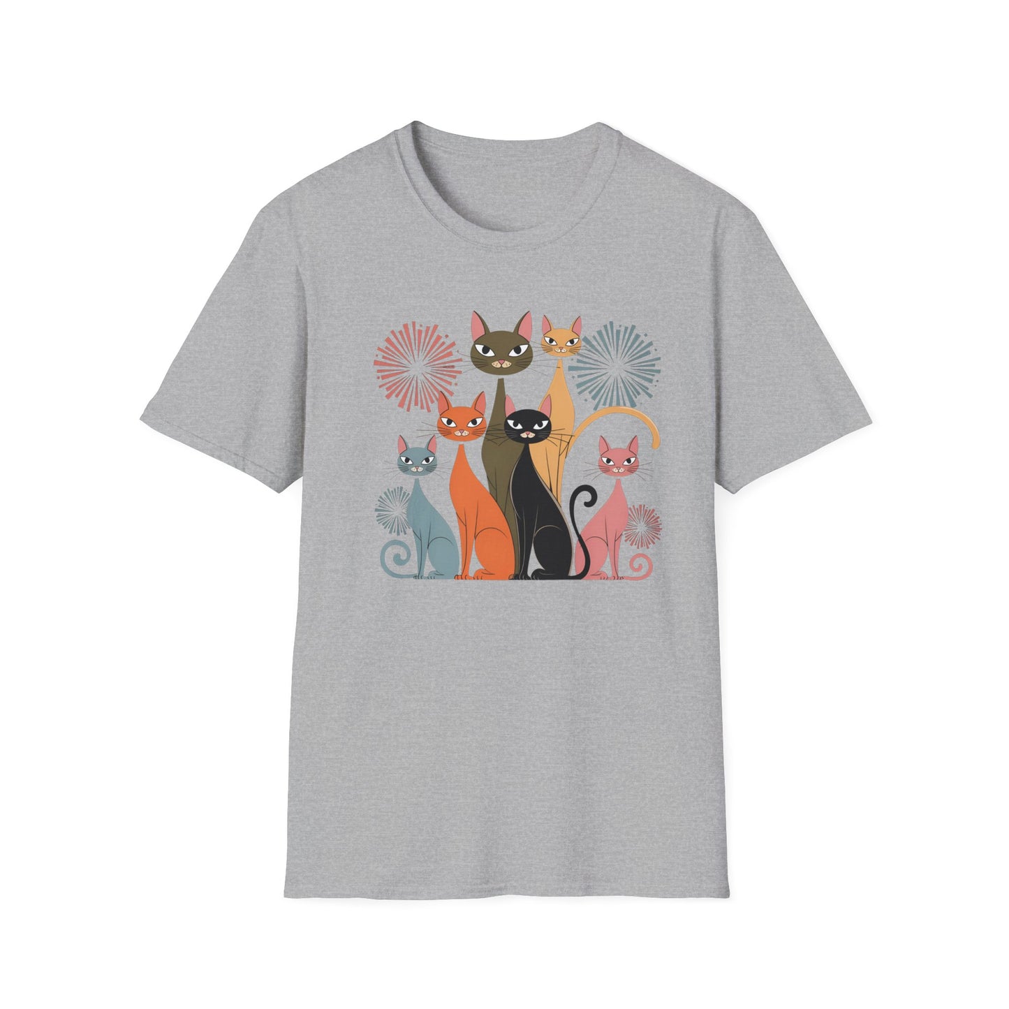 Feline Fireworks Fiesta Tee