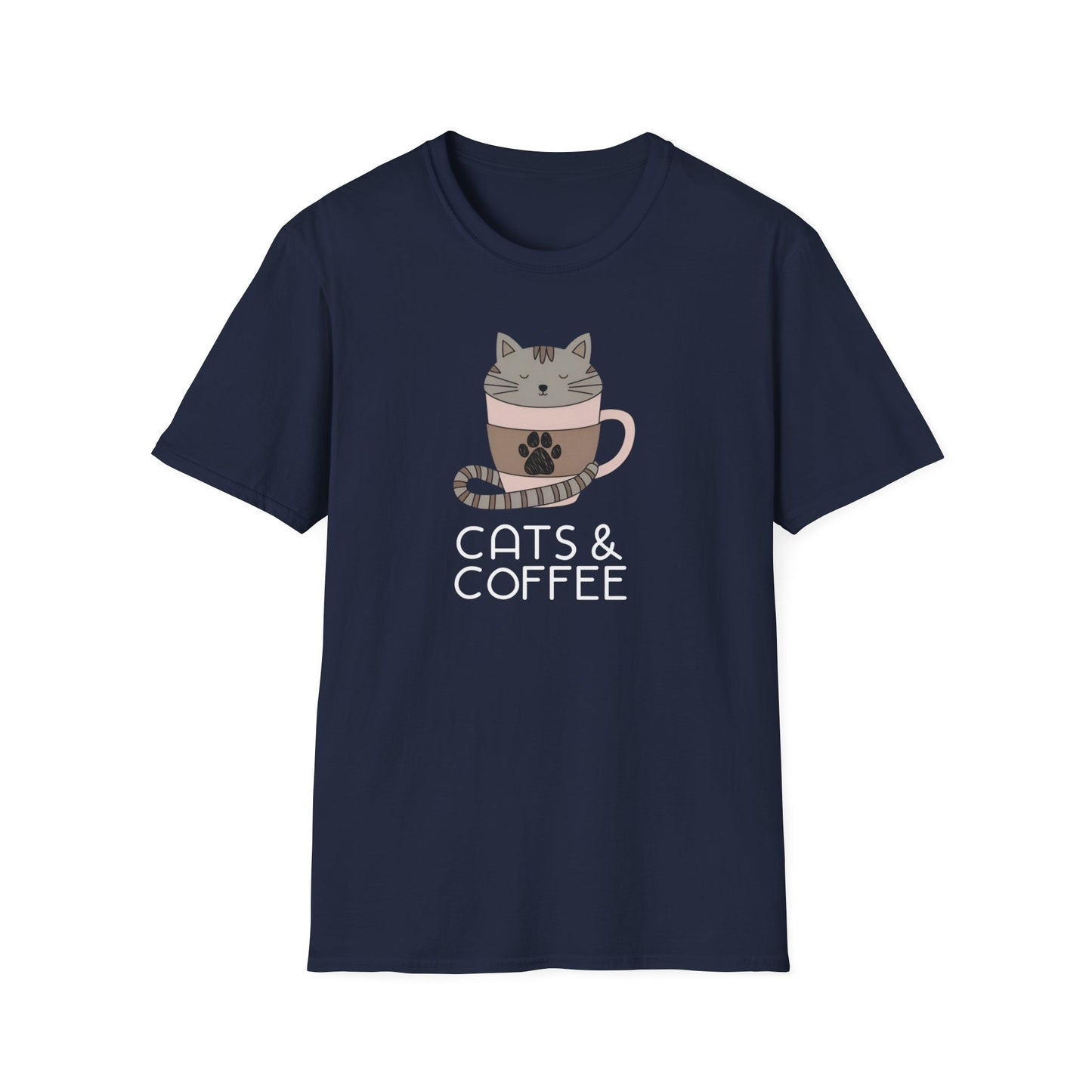 Cats and Coffee Vibes Tee