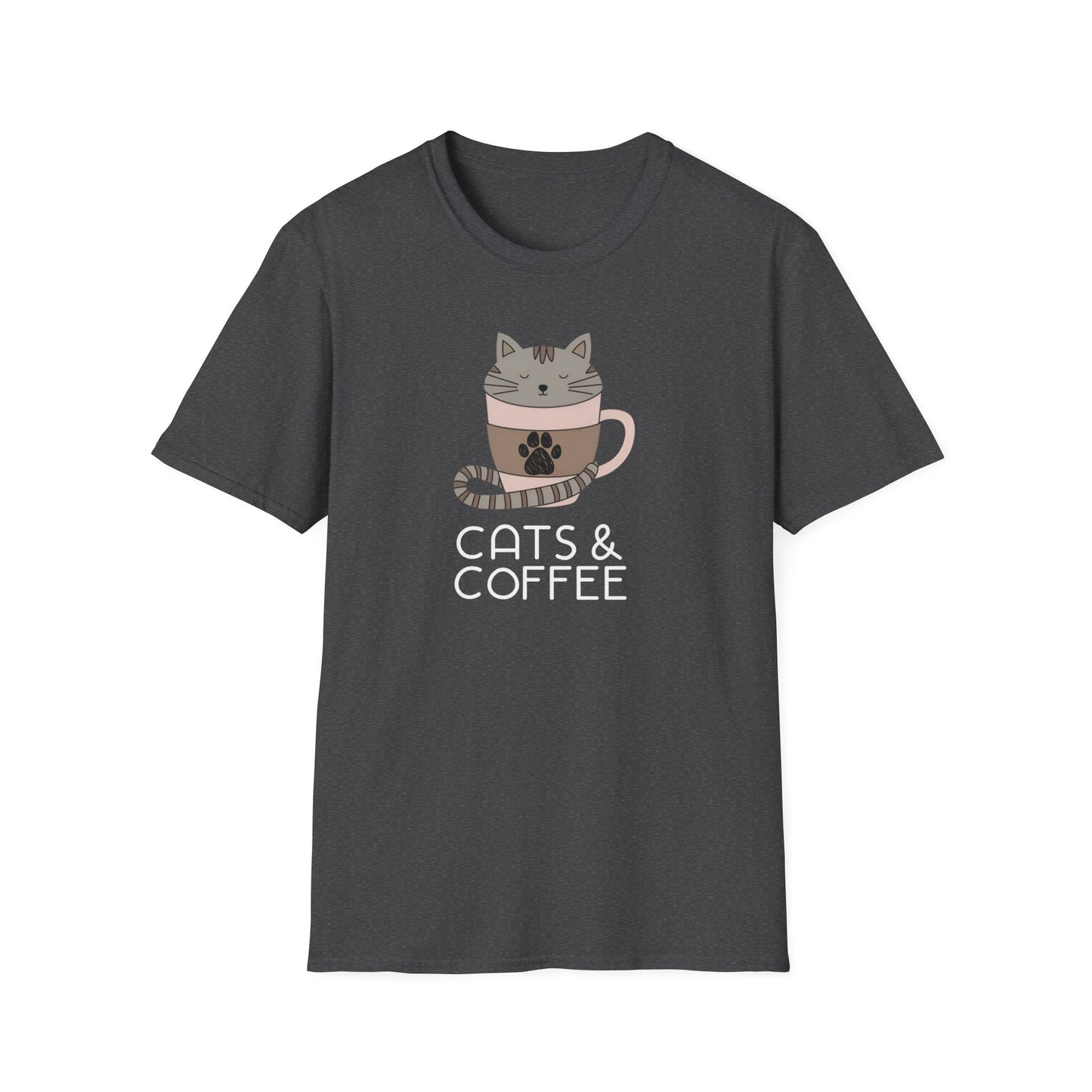 Cats and Coffee Vibes Tee
