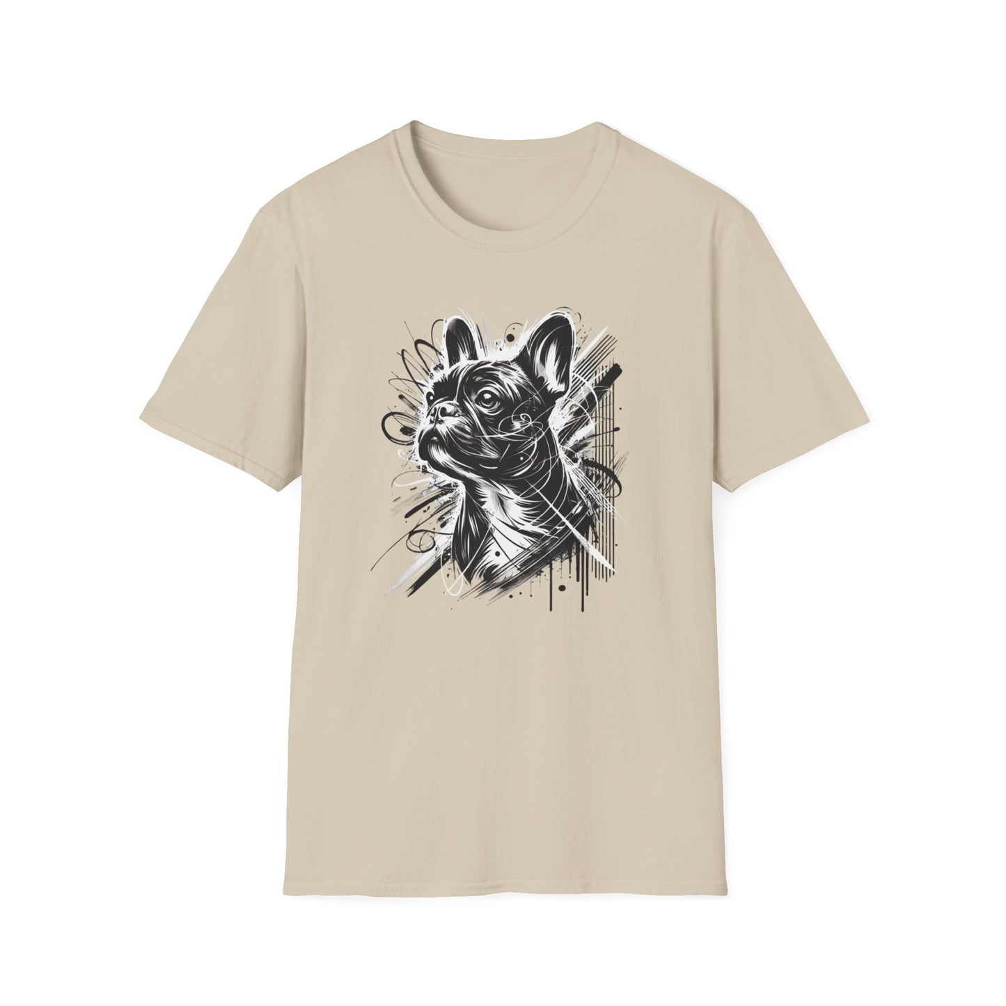 Abstract Frenchie Vibes Tee