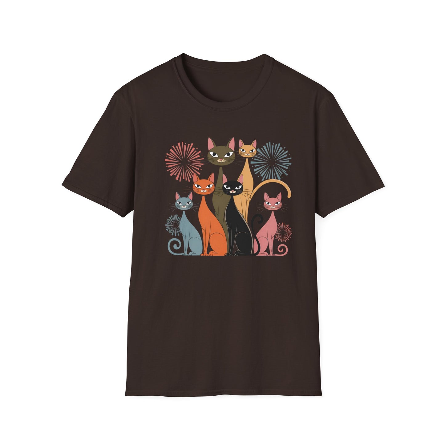 Feline Fireworks Fiesta Tee