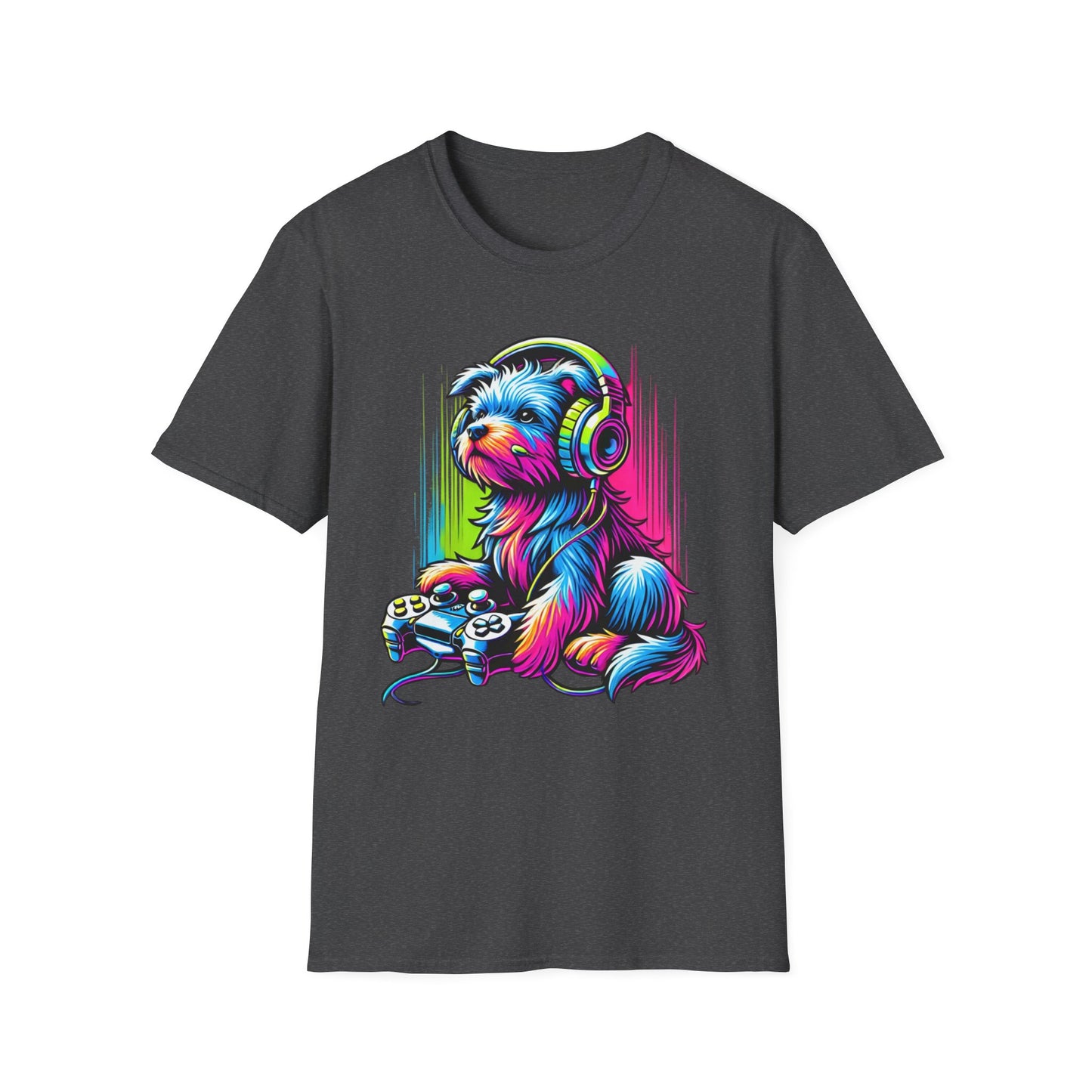 Neon gamer pup Tee