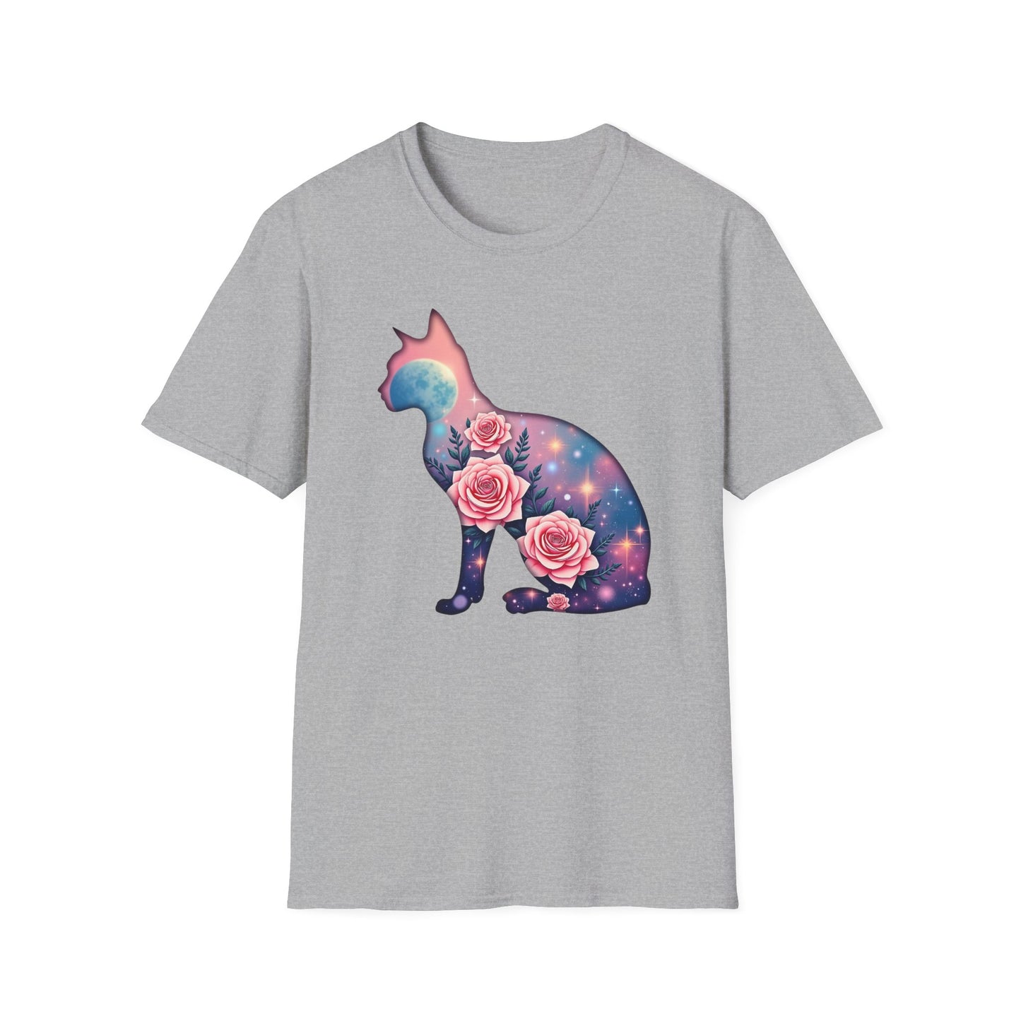 Cosmic Cat Blooms Tee