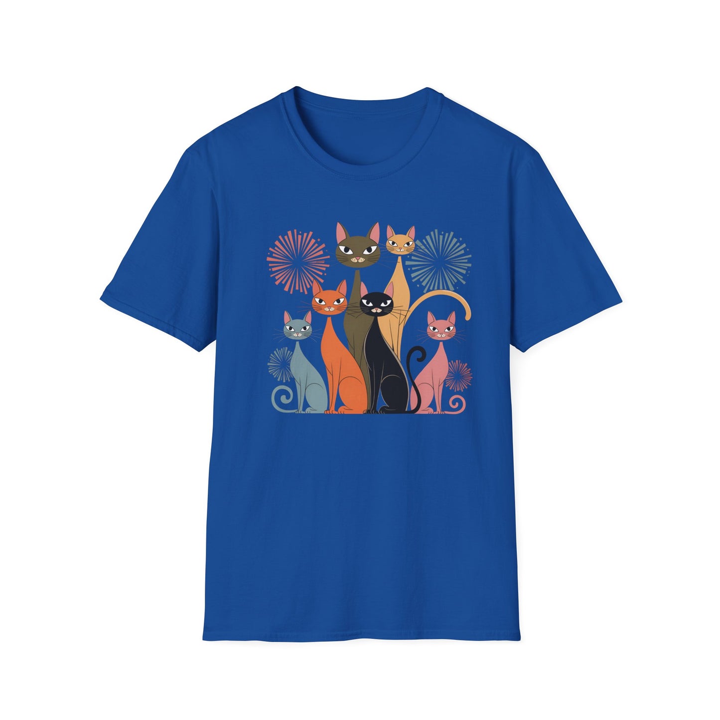 Feline Fireworks Fiesta Tee