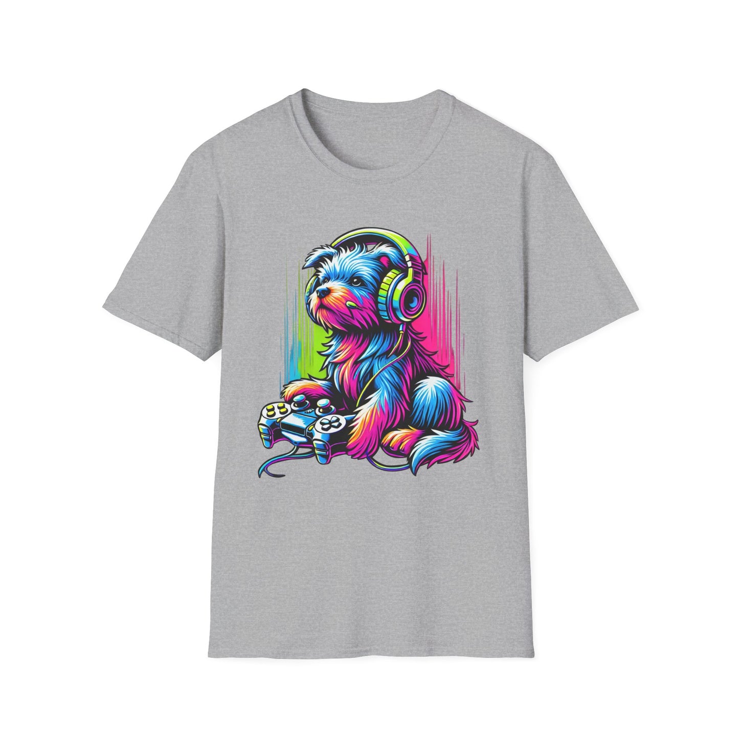 Neon gamer pup Tee