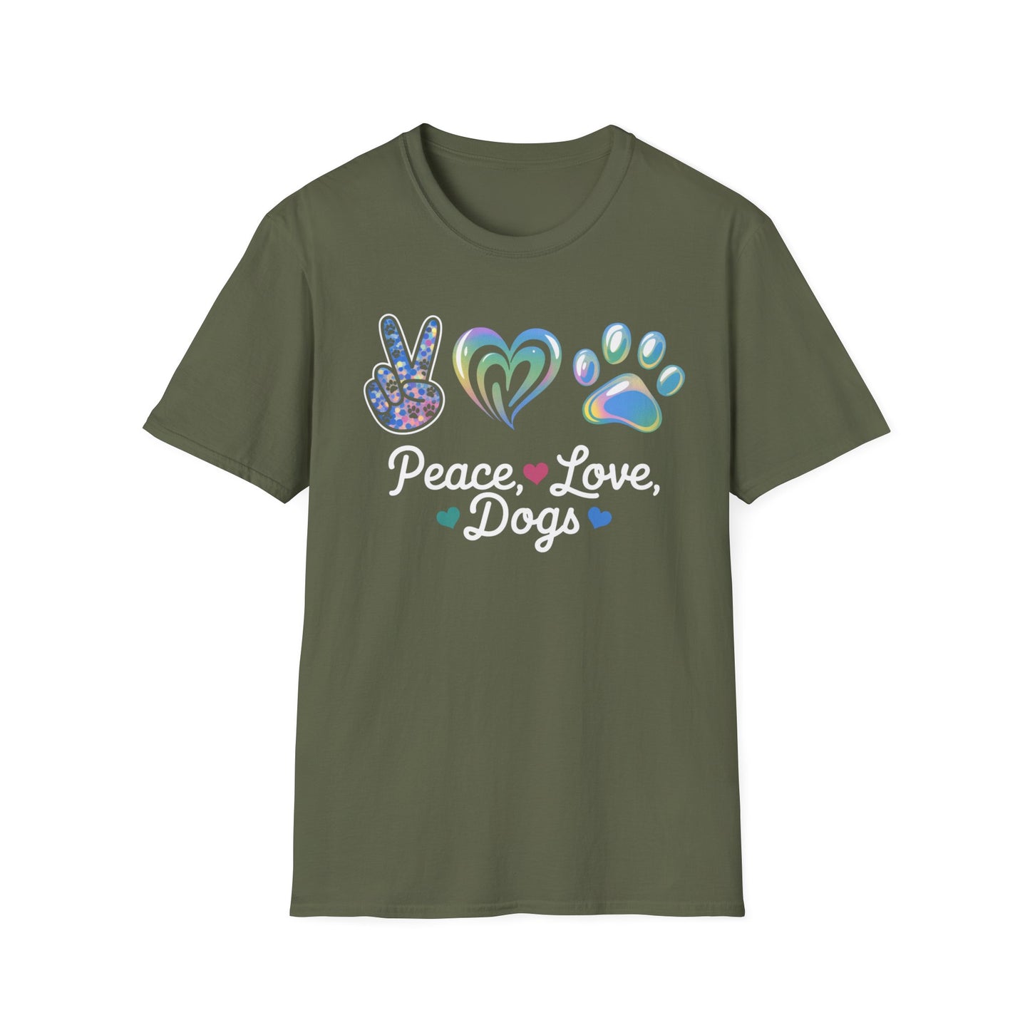 Peace , Love & Dogs Tee