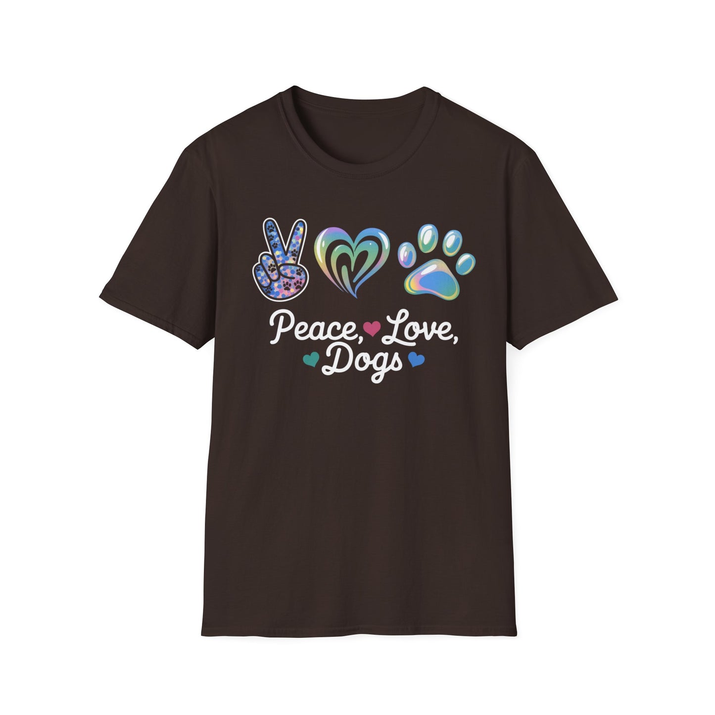 Peace , Love & Dogs Tee