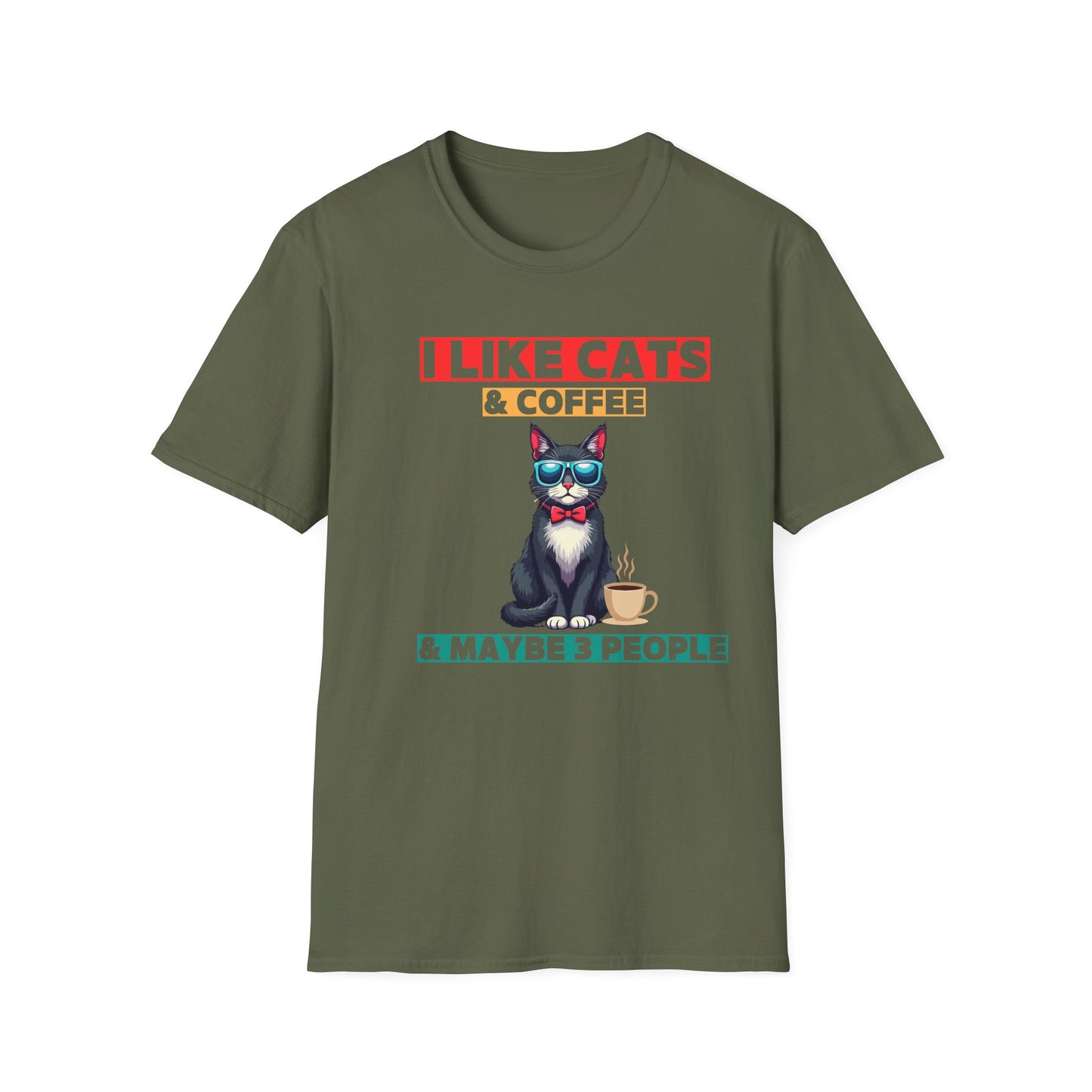 Cats, Coffee & Sass Tee