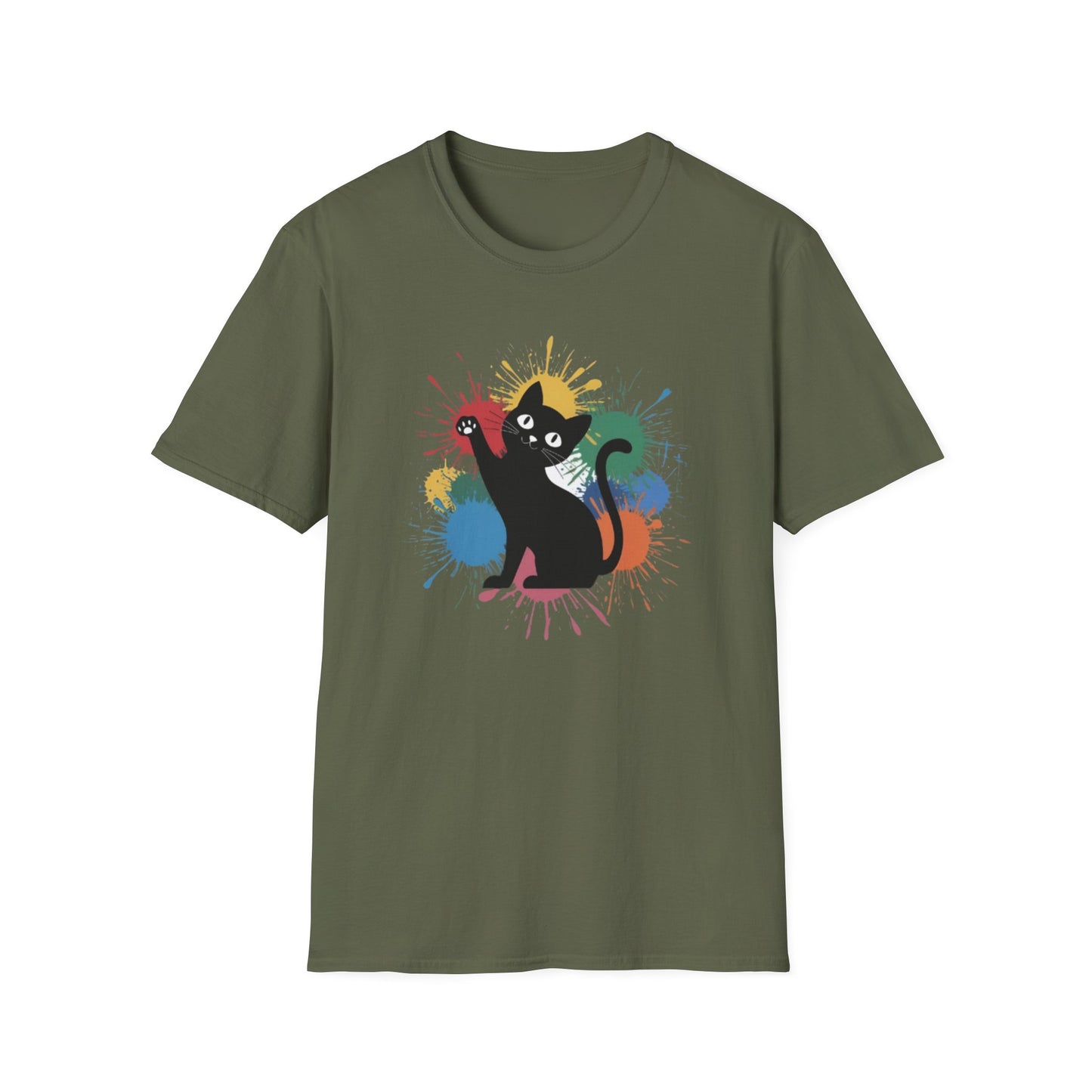 Color Splash Cat Tee