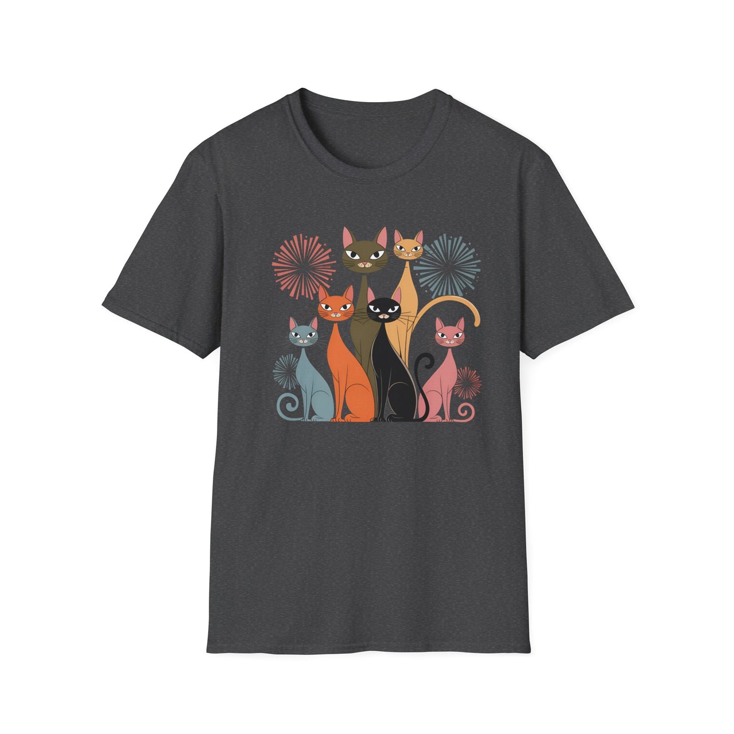 Feline Fireworks Fiesta Tee