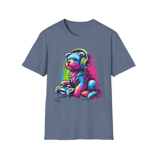 Neon gamer pup Tee