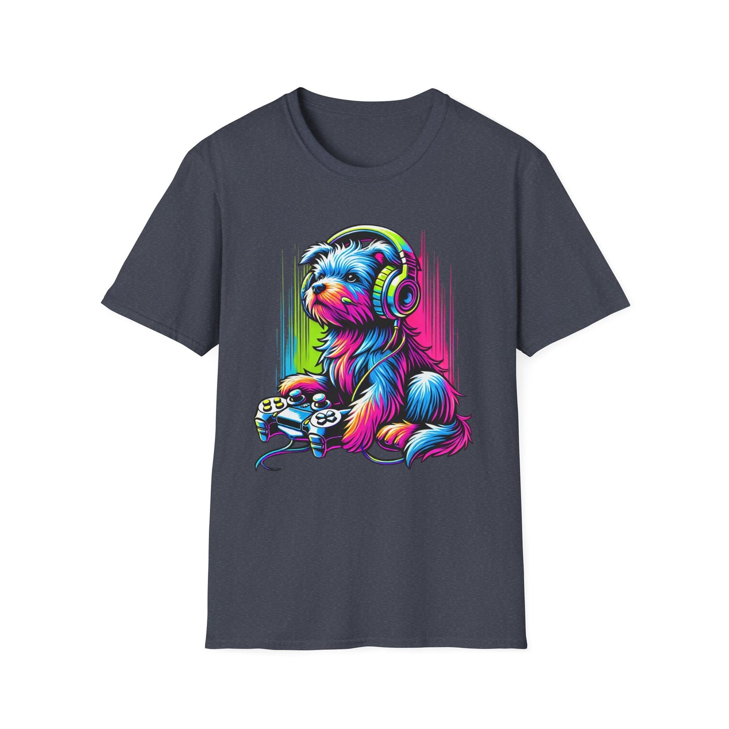 Neon gamer pup Tee
