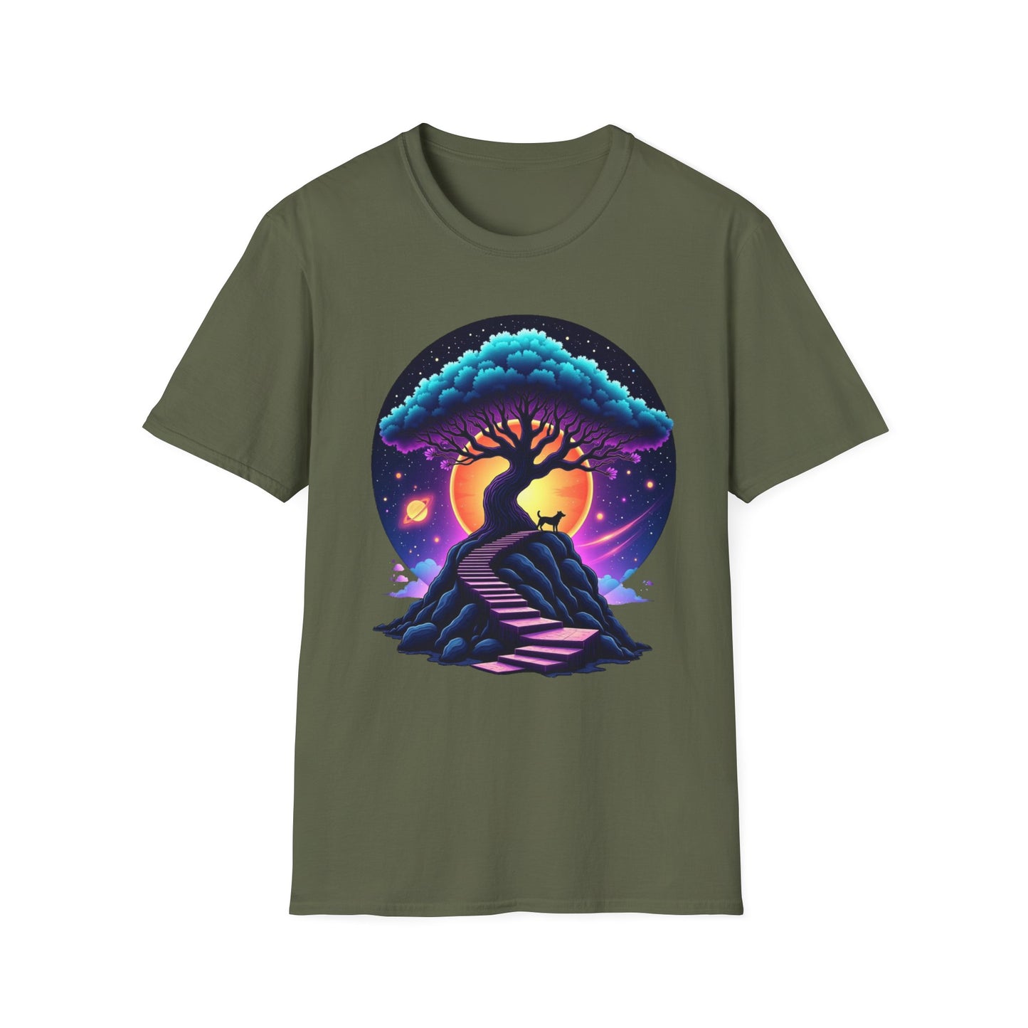 Stairway to the Cosmic Tree Tee