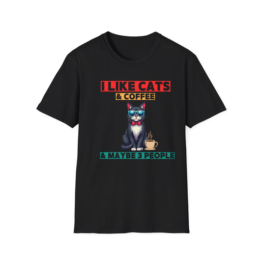 Cats, Coffee & Sass Tee