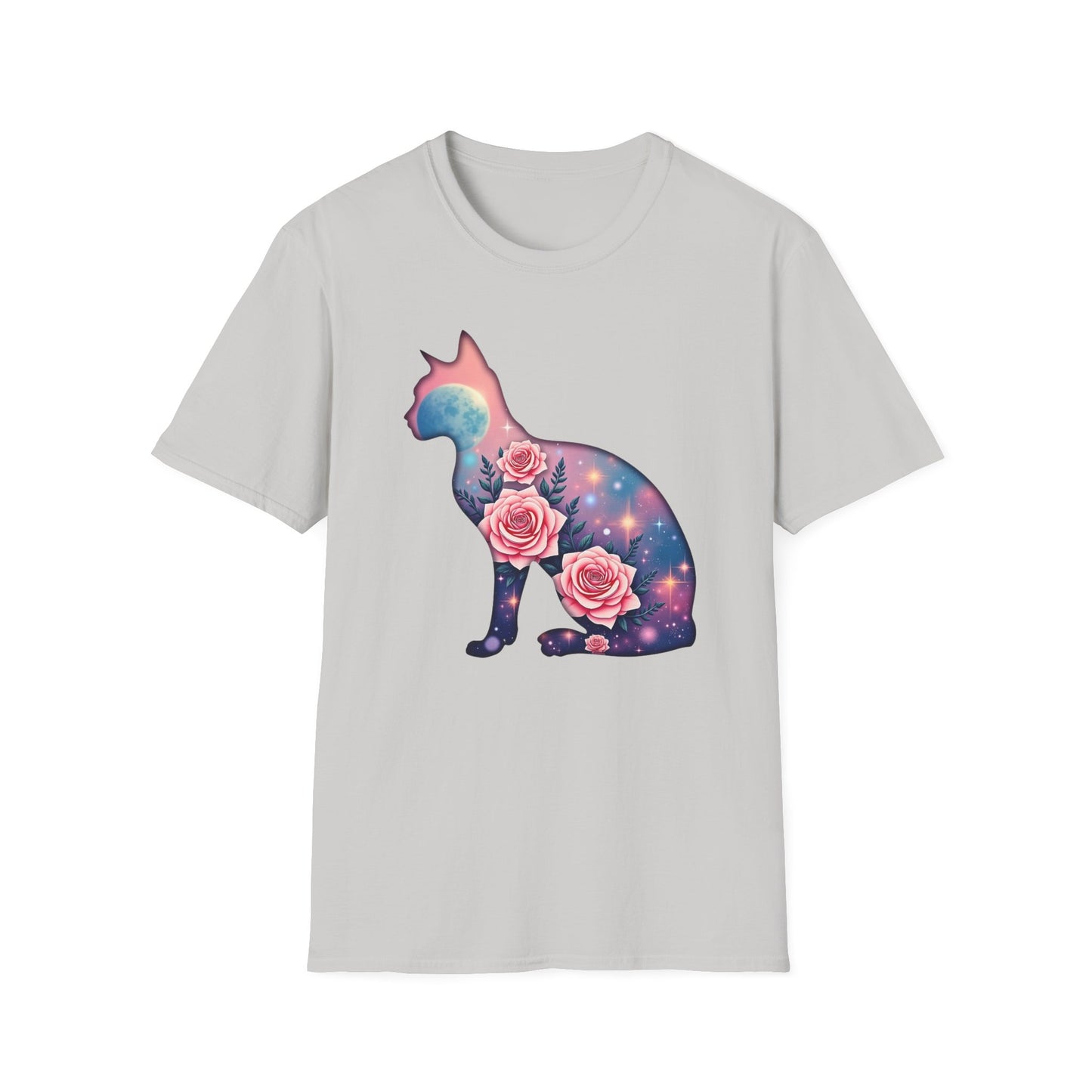 Cosmic Cat Blooms Tee