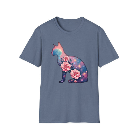 Cosmic Cat Blooms Tee