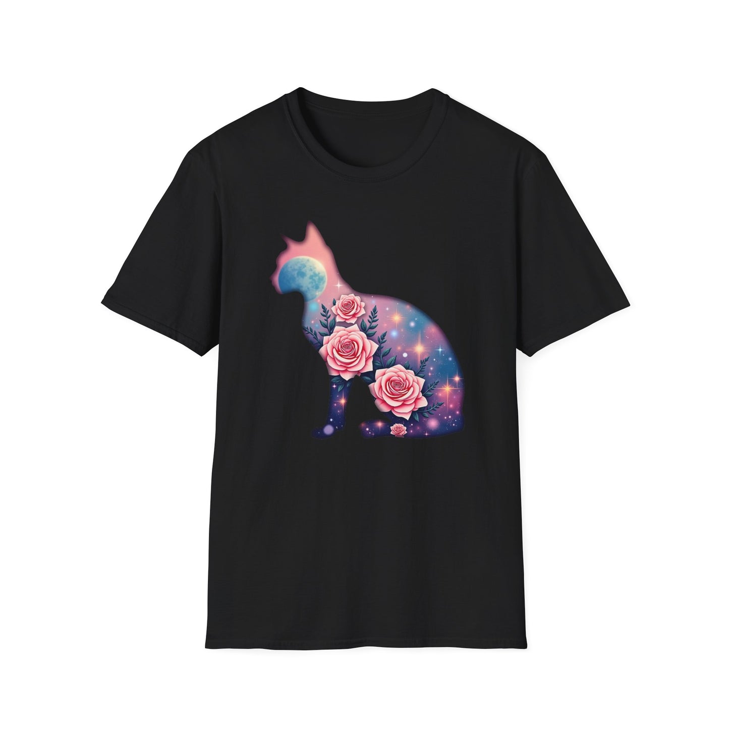 Cosmic Cat Blooms Tee