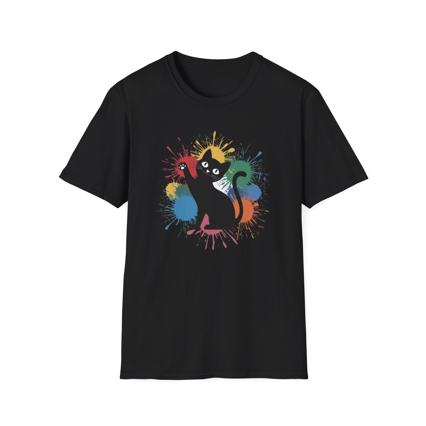 Color Splash Cat Tee