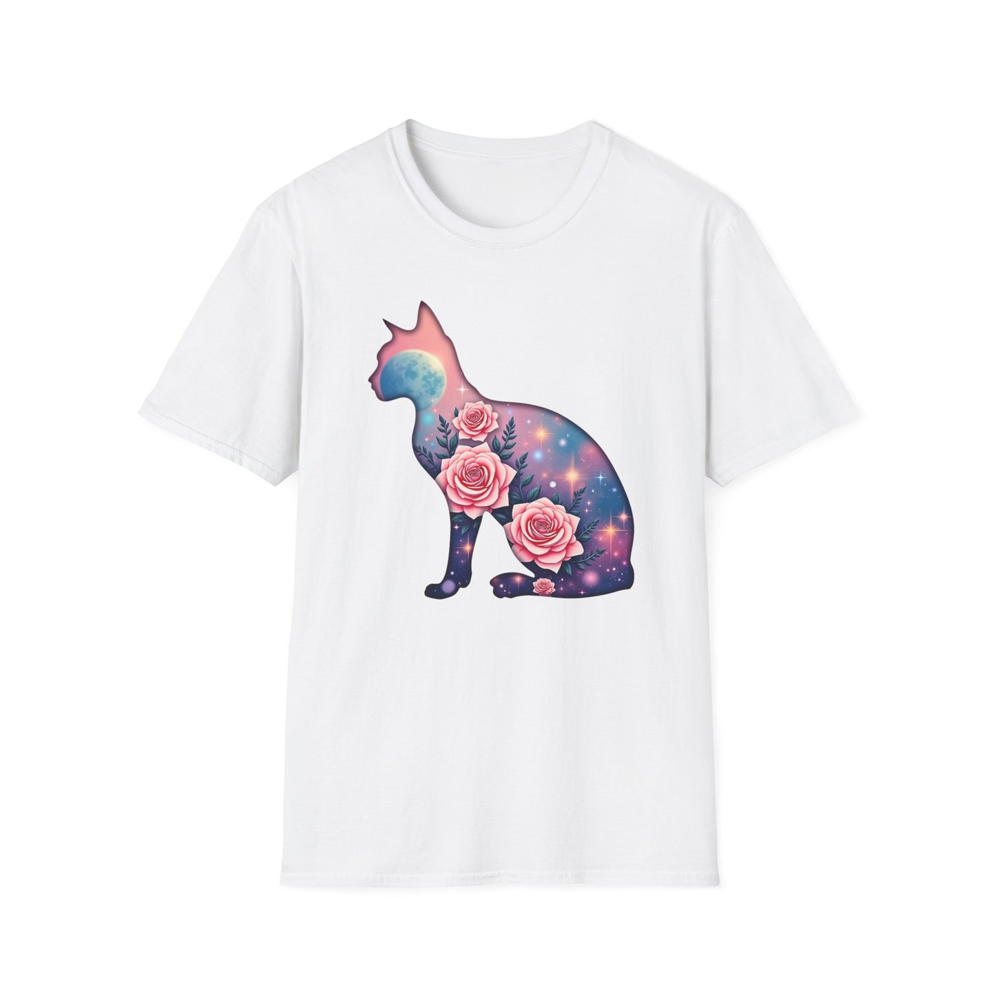 Cosmic Cat Blooms Tee