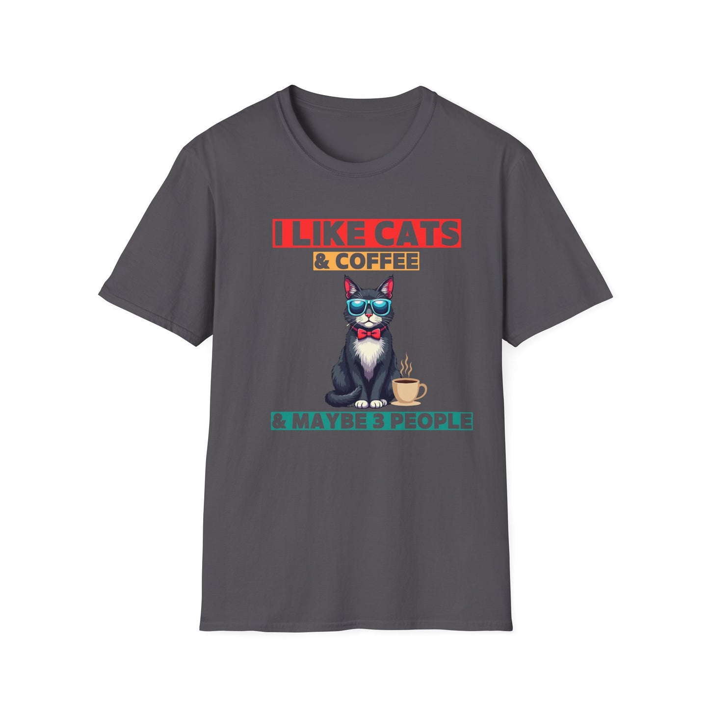 Cats, Coffee & Sass Tee