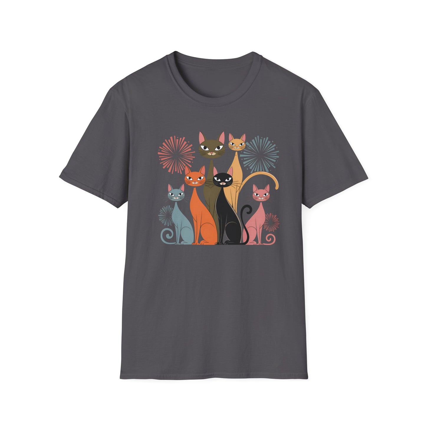 Feline Fireworks Fiesta Tee